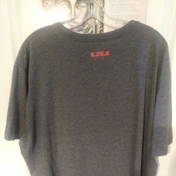 Nike T Shirt LeBron James Lion Special Edition Dri Fit Gray XL - Picture 3 of 10